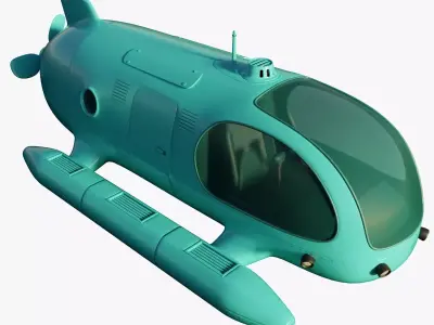 Personal Submersible Free low-poly 3D model