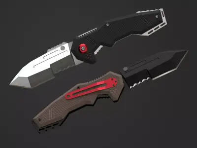 pocket knife  Low-poly 3D model