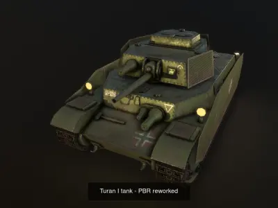 Turan tank family  3D Model Pack