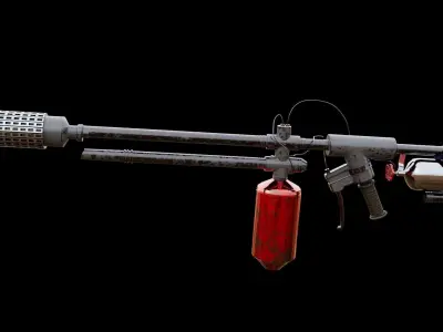 Flamethrower 3D model get