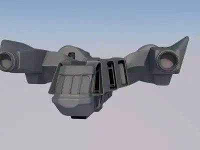 spaceship fighter jet 3D model purchase