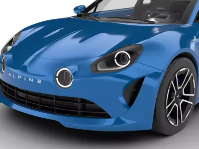 Alpine A110 2018 3d model 3D model