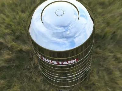 Water Tank 3D model 3