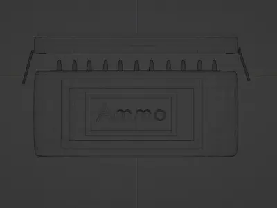 Military ammo box 3D model