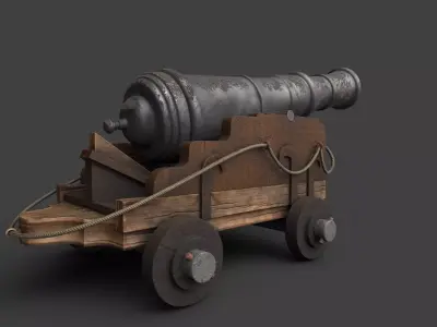Long Range Canon V2 3D model