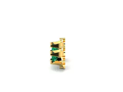 Women Earrings 3dm STL OBJ FBX Render Details 3D print model