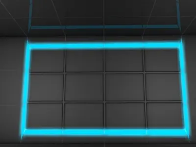 Sci Fi Room Low-poly 3D model 42