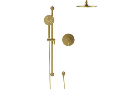 Thermostatic and  Pressure Balance Shower System with up to two 3D model