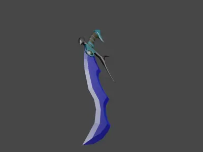 sword Low-poly 3D model 59