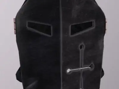 Paladin helmet Low-poly game ready Low-poly 3D model