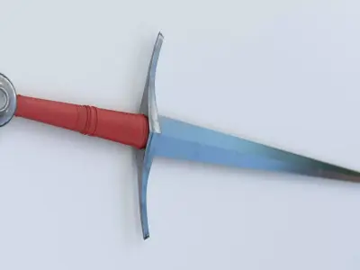 Agincourt Sword Low-poly 3D model