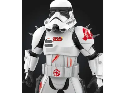 Spike Trooper Low-poly 3D model