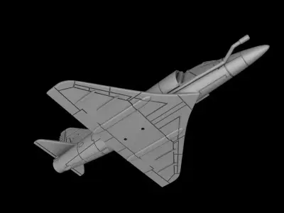  Military Aircraft A-4 SkyHawk Scale 1-144 3D print model