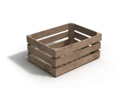 Wooden Crate 3D 3D model purchase
