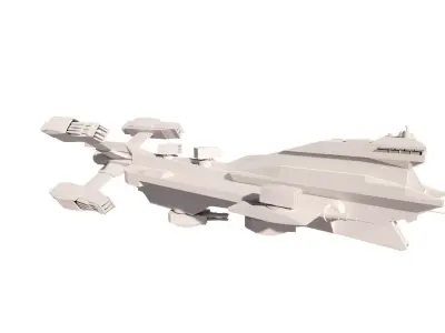  Spaceship-spacecraft-Ultra18 3D model