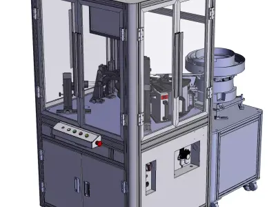 Glass turntable inspection machine CCD inspection machine 3D model