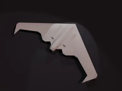 UCAV Drone Base Mesh 3D Model Low-poly 3D model