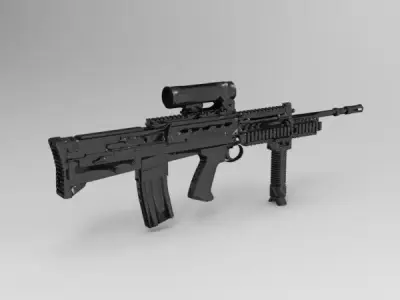 SA80 assault rifle 3D model