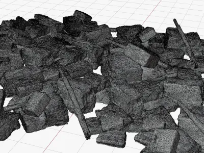 Scanned Construction Debris 3D model