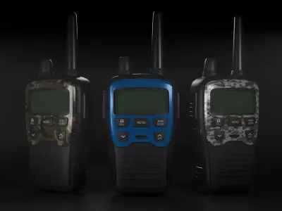 Game Ready Tactical Walkie Talkie PBR Low-poly 3D model