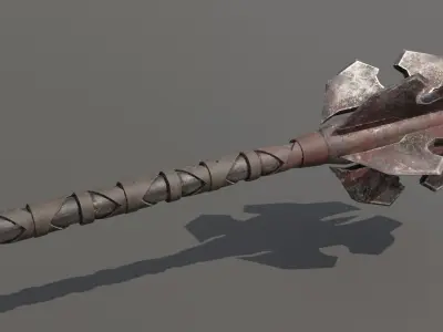 Orc Mace Low-poly 3D model