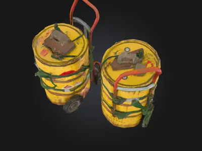 Toxic Transport  Hazardous Cargo on the Move 3D model