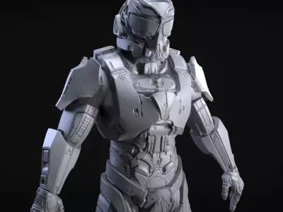 Sci-Fi Armor 4 Sculpt 3D model