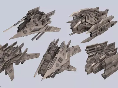 Advance Drone collection 3D Model Pack