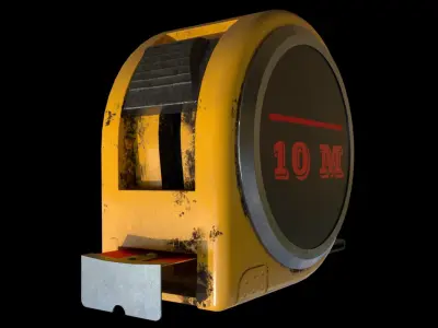 measuring tape Low-poly 3D model buy