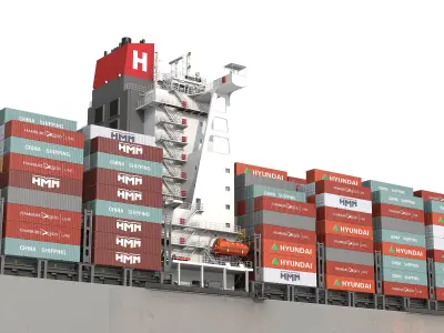 Container Ship 3D model