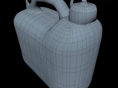 Jerrycan Low Poly fire extinguisher - fire extinguisher Low-poly 3D model