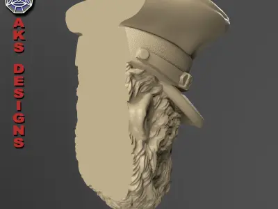 animal Wall home decor army captain guerilla v150 3D print model