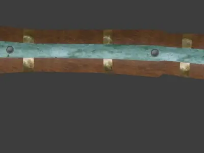 Khopesh sword with wooden handle Free 3D model