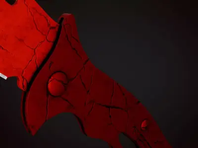Knife 3 J Low-poly 3D model