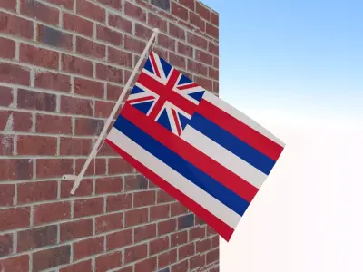 Flag of Hawaii 3D model
