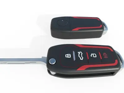 Car key Model 3 Low-poly 3D model