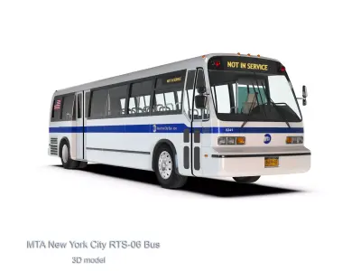 MTA New York City RTS-06 Bus 3D model