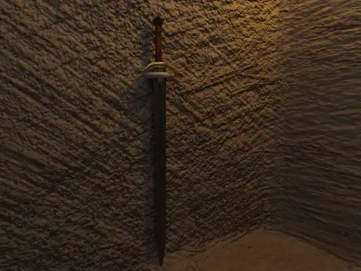 3D mounted blade  Free 3D model