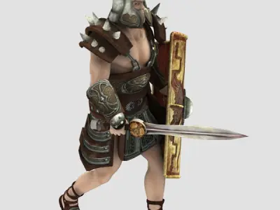 Spartacus for Unity Low-poly 3D model