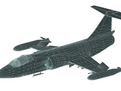 Lockheed F-104 Starfighter 3D model buy