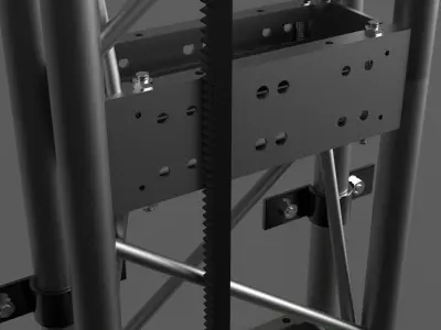 elevator machine stand 3D model