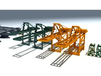 heavy vehicle lowpoly model 3D model