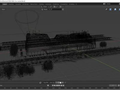 Mall Exterior Free 3D model