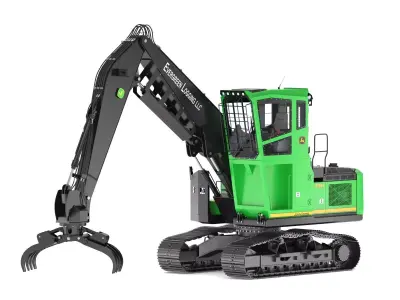 John Deere 2156G Log Loader 3D model
