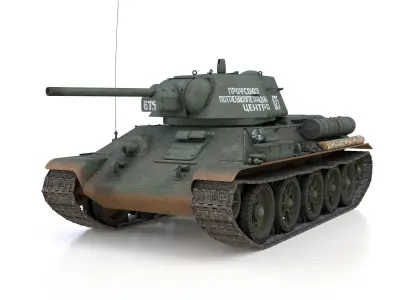 OT-34-76 - Soviet Flamethrower Tank - 675 3D model