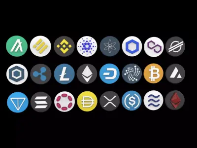 Cryptocurrency Logo 3D model