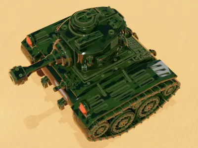 Legendary War Tank Free 3D model