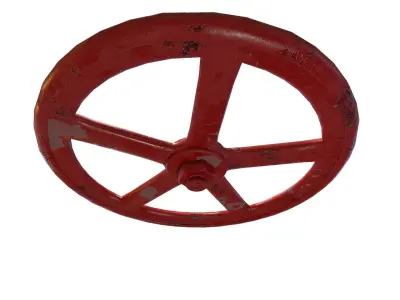 Valve spherical pump wheel Low-poly 3D model