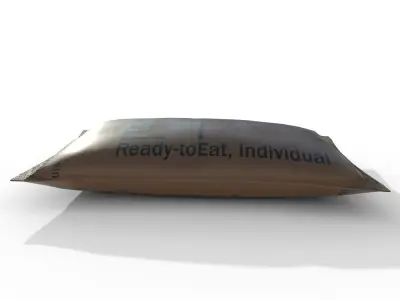 military Food dry package PBR Low-poly 3D model