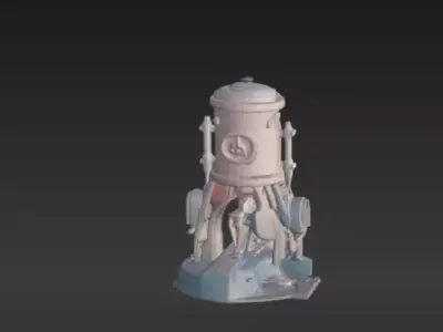 Fire machine by Tripo Free 3D model